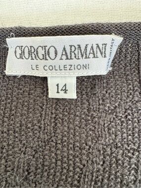 Giorgio Armani Le Collezioni Knit Sweater. Size 14